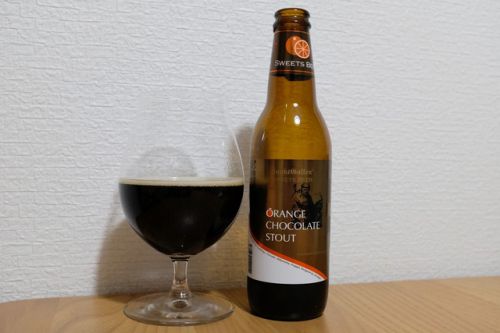 バレンタインデーのチョコレートと一緒にオレンジチョコレートスタウトをいただきました。