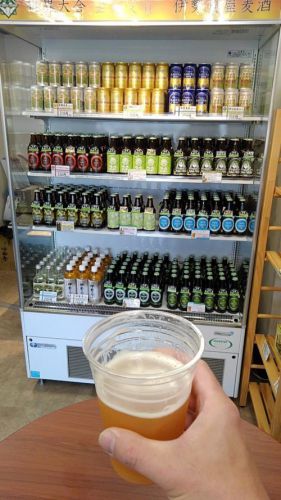 外宮前店で飲むビール(^^♪