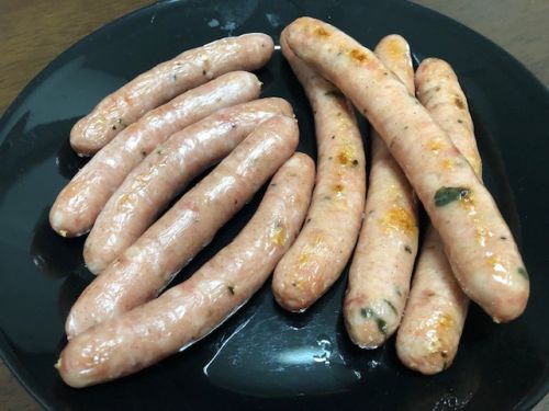ソーセージとビールでパワーチャージ