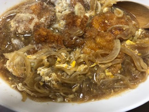 カツ煮とトンカツとビール!
