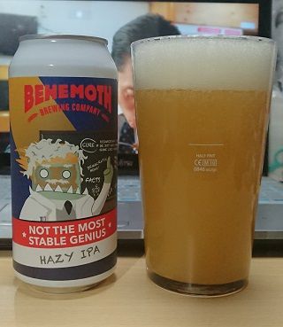 ニュージーランド・BEHEMOTH BREWINGの「NOT THE MOST STABLE GENIUS   HAZY IPA」
