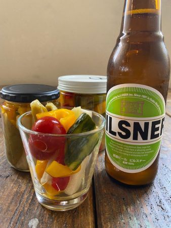 ビールでピクルス
